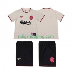 Fotbollströja Liverpool LWP 1996 1997 Retro Barn Bortaställ Kort ärm