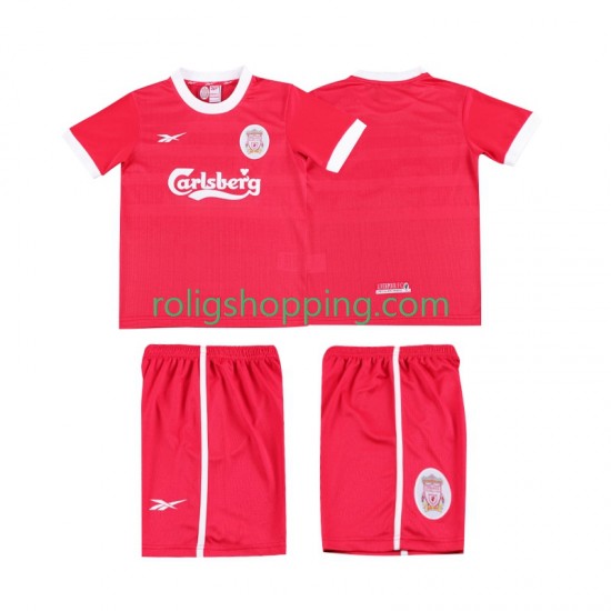 Fotbollströja Liverpool LWP 1997 1998 Retro Barn Hemmaställ Kort ärm