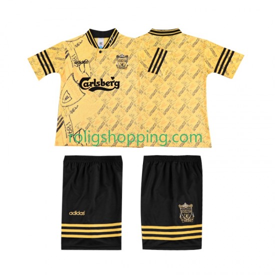 Fotbollströja Liverpool LWP 1996 Retro Barn Tredjeställ 1994 Kort ärm