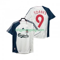 Fotbollströja Liverpool Torres 9 Retro Män Bortaställ 2008 2006 Kort ärm