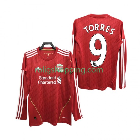Fotbollströja Liverpool Torres 9 2012 Retro Män Hemmaställ 2010 Lång ärm