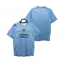 Fotbollströja Manchester City 2007 Retro Män Hemmaställ 2008 Kort ärm