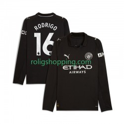 Fotbollströja Manchester City Rodrigo Hernandez 16 Män Bortaställ 2025-2026 Lång ärm