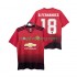 Fotbollströja Manchester United B.FERNANDES 18 2018 2019 Retro Män Hemmaställ Kort ärm