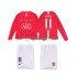 Fotbollströja Manchester United GIGGS 11 Premier League 2009 Retro Barn Hemmaställ 2008 Lång ärm