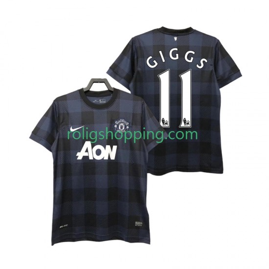 Fotbollströja Manchester United GIGGS 11 2013 2014 Retro Män Bortaställ Kort ärm
