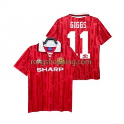 Fotbollströja Manchester United GIGGS 11 1992 Retro Män Hemmaställ 1994 Kort ärm