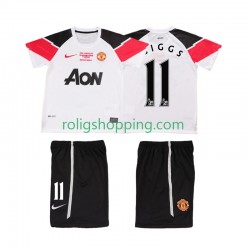Fotbollströja Manchester United GIGGS 11 Champions League 2012 Retro Barn Tredjeställ 2011 Kort ärm