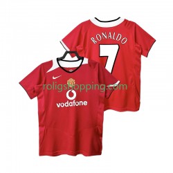 Fotbollströja Manchester United RONALDO 7 2005 Retro Män Hemmaställ 2006 Kort ärm