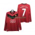 Fotbollströja Manchester United RONALDO 7 2009 Retro Män Hemmaställ 2010 Lång ärm