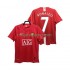 Fotbollströja Manchester United RONALDO 7 Premier League 2007 Retro Män Hemmaställ 2008 Kort ärm