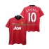 Fotbollströja Manchester United ROONEY 10 2013 2014 Retro Män Hemmaställ Kort ärm