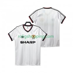 Fotbollströja Manchester United 1983 1984 Retro Män Bortaställ Kort ärm