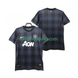 Fotbollströja Manchester United 2013 2014 Retro Män Bortaställ Kort ärm
