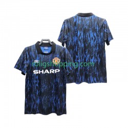 Fotbollströja Manchester United 1993 Retro Män Hemmaställ Kort ärm