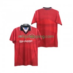 Fotbollströja Manchester United 1996 Retro Män Hemmaställ 1994 Kort ärm