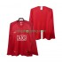 Fotbollströja Manchester United 2007 Retro Män Hemmaställ 2008 Lång ärm