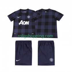 Fotbollströja Manchester United 2013 2014 Retro Barn Bortaställ Kort ärm