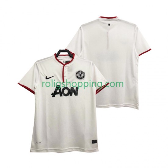 Fotbollströja Manchester United 2013 2014 Retro Män Tredjeställ Kort ärm