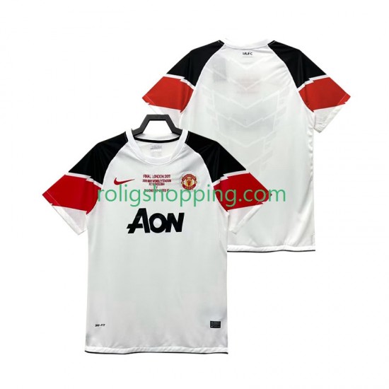 Fotbollströja Manchester United Champions League 2012 Retro Män Tredjeställ 2011 Kort ärm