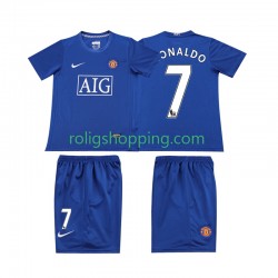 Fotbollströja Manchester United Ronaldo 7 2009 Retro Barn Tredjeställ 2008 Kort ärm