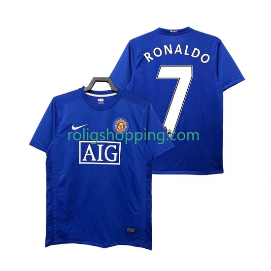 Fotbollströja Manchester United Ronaldo 7 2009 Retro Män Tredjeställ 2008 Kort ärm
