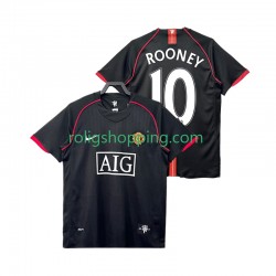 Fotbollströja Manchester United Rooney 10 2007 Retro Män Bortaställ 2008 Kort ärm