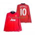 Fotbollströja Manchester United Rooney 10 2013 2014 Retro Män Hemmaställ Lång ärm