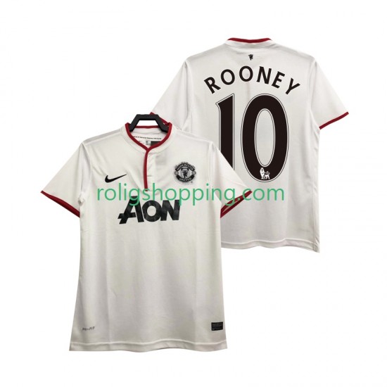 Fotbollströja Manchester United Rooney 10 2013 2014 Retro Män Tredjeställ Kort ärm