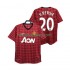 Fotbollströja Manchester United V PERSIE 20 2012 2013 Retro Män Hemmaställ Kort ärm