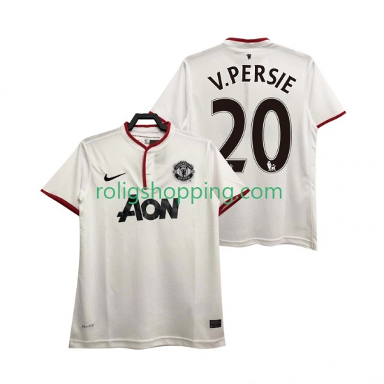 Fotbollströja Manchester United V PERSIE 20 2013 2014 Retro Män Tredjeställ Kort ärm