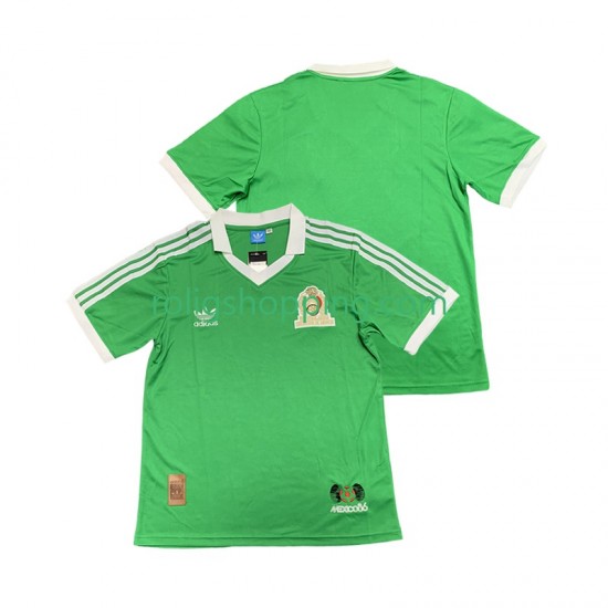Fotbollströja Mexiko 1986 Retro Män Hemmaställ Kort ärm