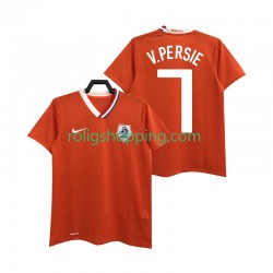 Fotbollströja Nederländerna Robin van Persie 7 Retro Män Hemmaställ 2008 Kort ärm
