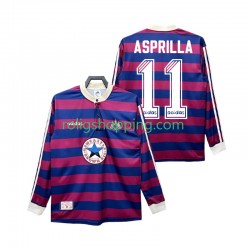 Fotbollströja Newcastle United ASPRILLA 11 1995 1997 Retro Män Bortaställ Lång ärm
