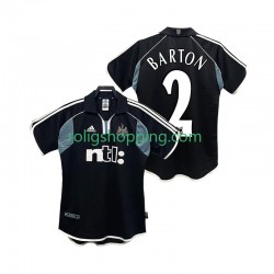 Fotbollströja Newcastle United BARTON 2 2000 2001 Retro Män Bortaställ Kort ärm