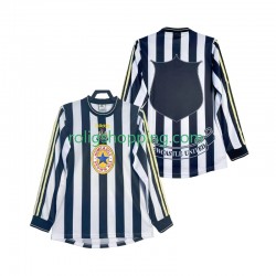 Fotbollströja Newcastle United 1997 Retro Män Hemmaställ 1999 Lång ärm