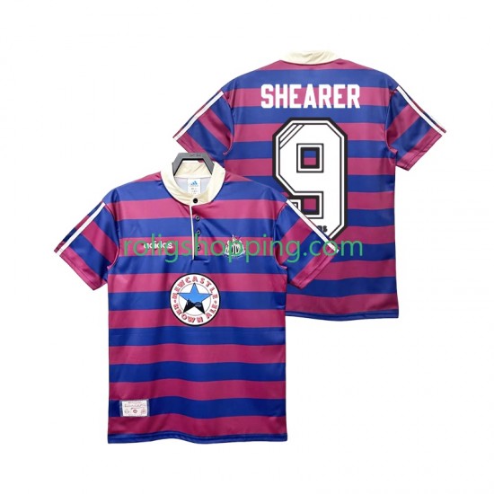 Fotbollströja Newcastle United SHEARER 9 1995 1997 Retro Män Bortaställ Kort ärm