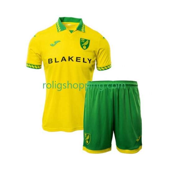 Fotbollströja Norwich City Barn Hemmaställ 2025-2026 Kort ärm