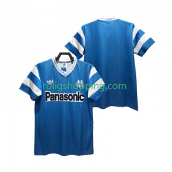 Fotbollströja Olympique de Marseille 1990 Retro Män Bortaställ Kort ärm