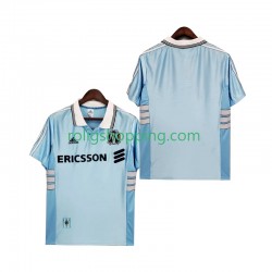 Fotbollströja Olympique de Marseille 1998 Retro Män Bortaställ 1999 Kort ärm
