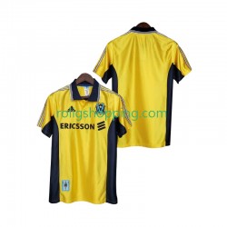 Fotbollströja Olympique de Marseille 1998 Retro Män Tredjeställ 1999 Kort ärm