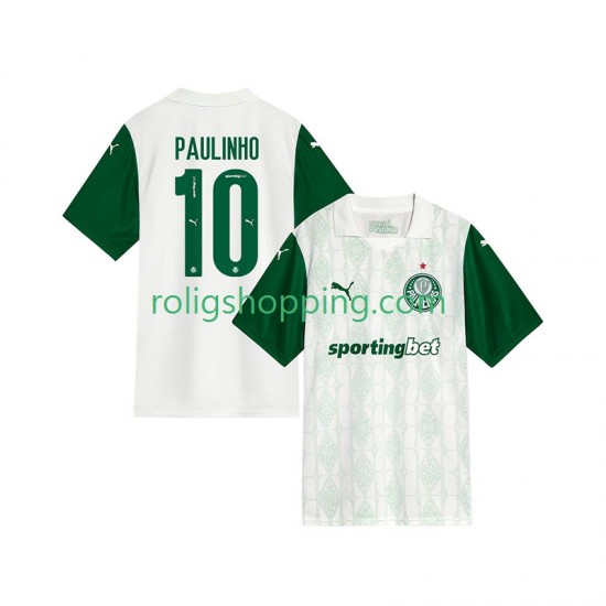 Fotbollströja Palmeiras Paulinho 10 Män Bortaställ 2025-2026 Kort ärm