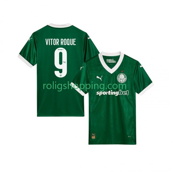 Fotbollströja Palmeiras Vitor Roque 9 Män Hemmaställ 2025-2026 Kort ärm