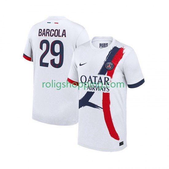 Fotbollströja Paris Saint-Germain Bradley Barcola 29 Män Bortaställ 2025-2026 Kort ärm