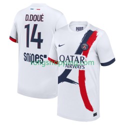 Fotbollströja Paris Saint-Germain Desire Doue 14 Män Bortaställ 2025-2026 Kort ärm