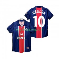 Fotbollströja Paris Saint-Germain OKOCHA 10 1998 Retro Män Hemmaställ 1999 Kort ärm