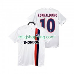 Fotbollströja Paris Saint-Germain RONHALDINHO 10 2002 2003 Retro Män Bortaställ Kort ärm