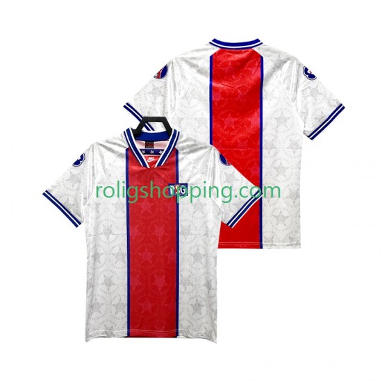 Fotbollströja Paris Saint-Germain 1995 Retro Män Bortaställ 1994 Kort ärm