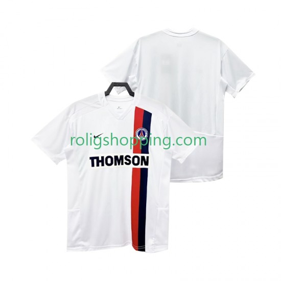 Fotbollströja Paris Saint-Germain 2002 2003 Retro Män Bortaställ Kort ärm