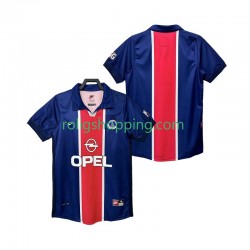 Fotbollströja Paris Saint-Germain 1998 Retro Män Hemmaställ 1999 Kort ärm